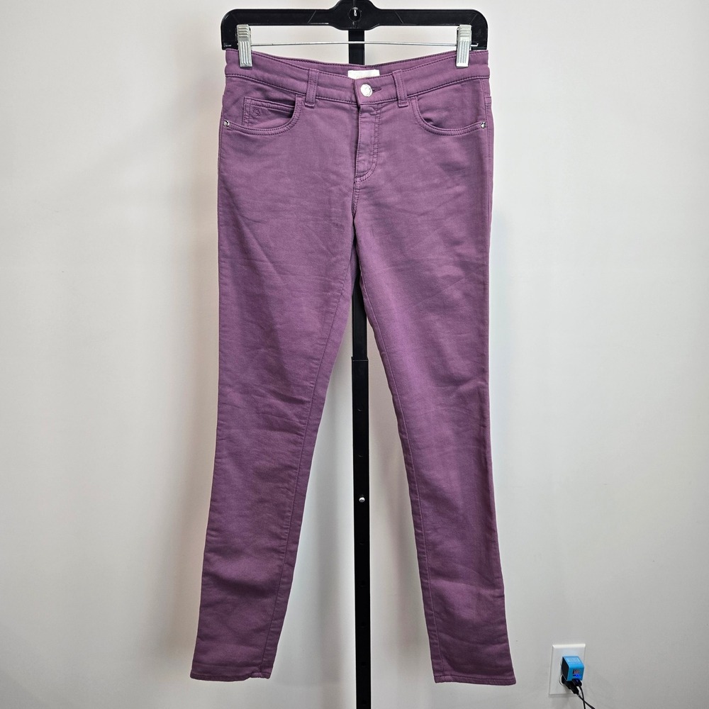 Gucci Skinny Denim Pants Purple Stretch Slim Fit Italian Jeans Girls 12 Womens S